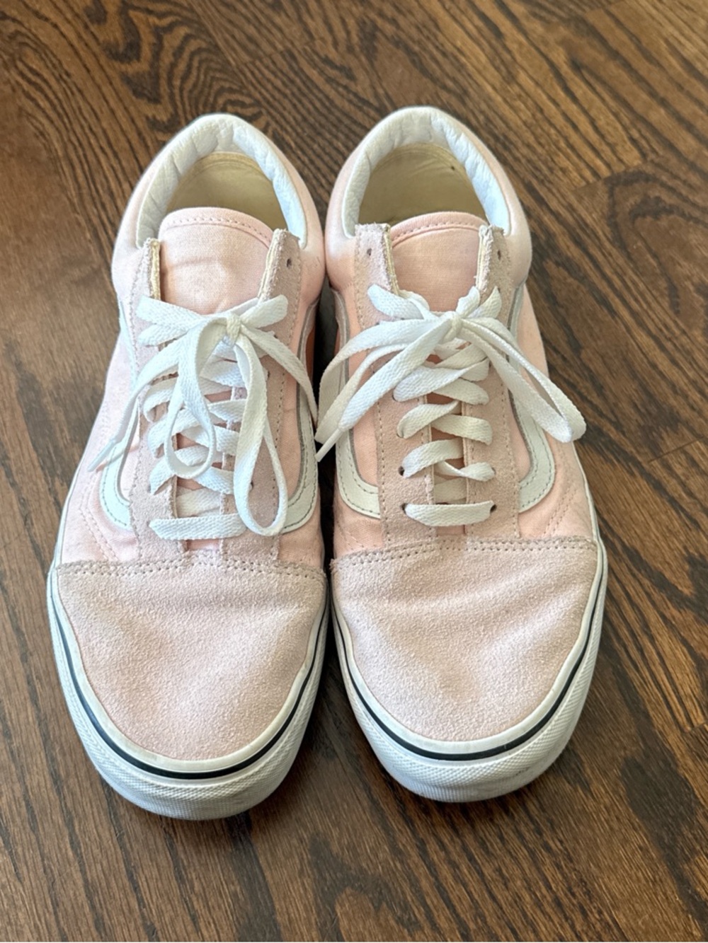 Vans Pink Suede & Canvas Old Skool Low-Top Sneakers